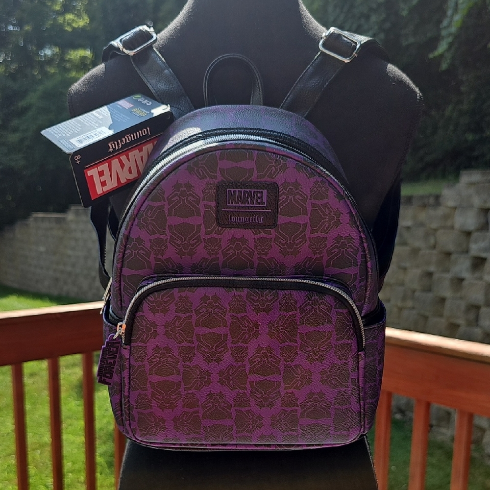 Loungefly Marvel Black Panther Purple Backpack